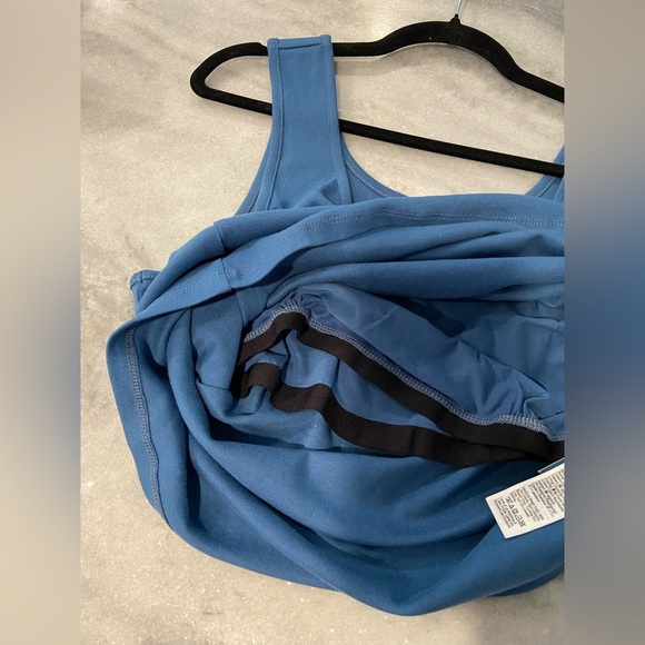 NWOT J. Crew Perfect Fit Size 2X Blue Scoop Neck Cotton Tank Top Stretch Lined - Picture 11 of 11